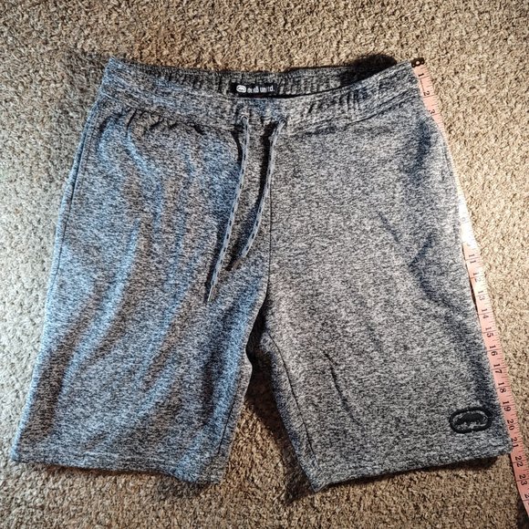 Ecko Unltd. 10" Fleece Shorts Men's Size Medium Heather Grey Below Knee - Picture 7 of 10